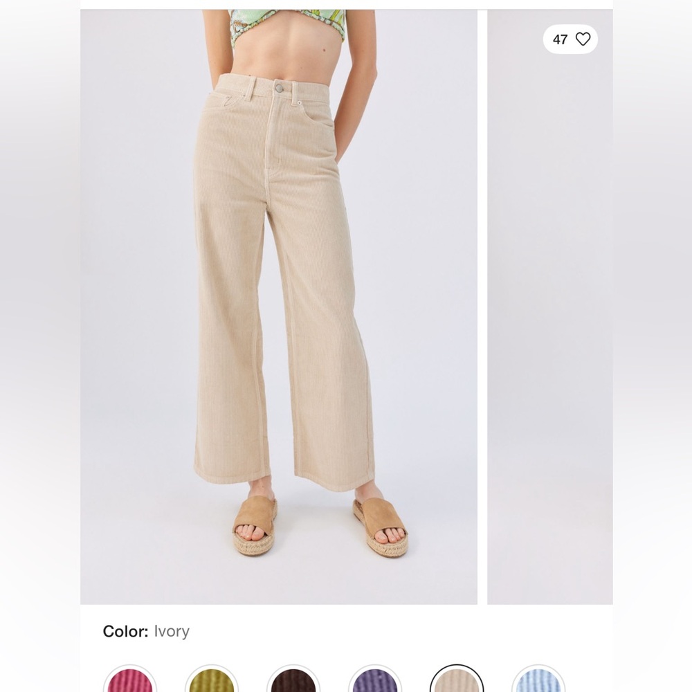 BGD High & Wide Corduroy pants